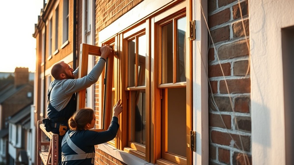 Wooden Window Installation Forest Gate