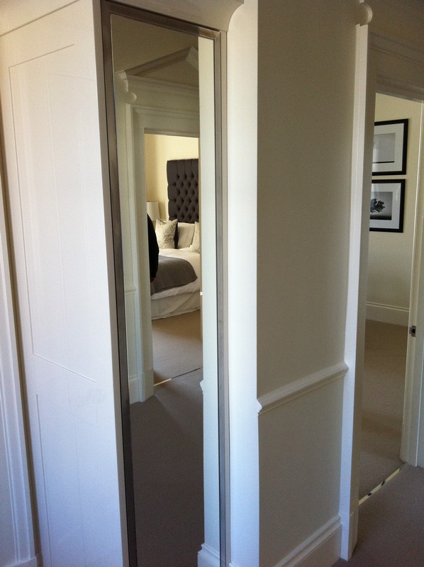 Full-length wardrobe mirror fitted in Forest Gate home